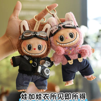 [Baby + Baby Clothing] Rab Clothing Bag Pendant Cute Vinyl DIY Doll Doll Keychain Pendant Gift